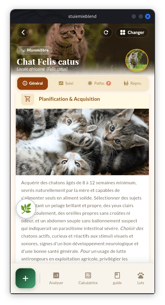 Guide d'élevage NutriRation
